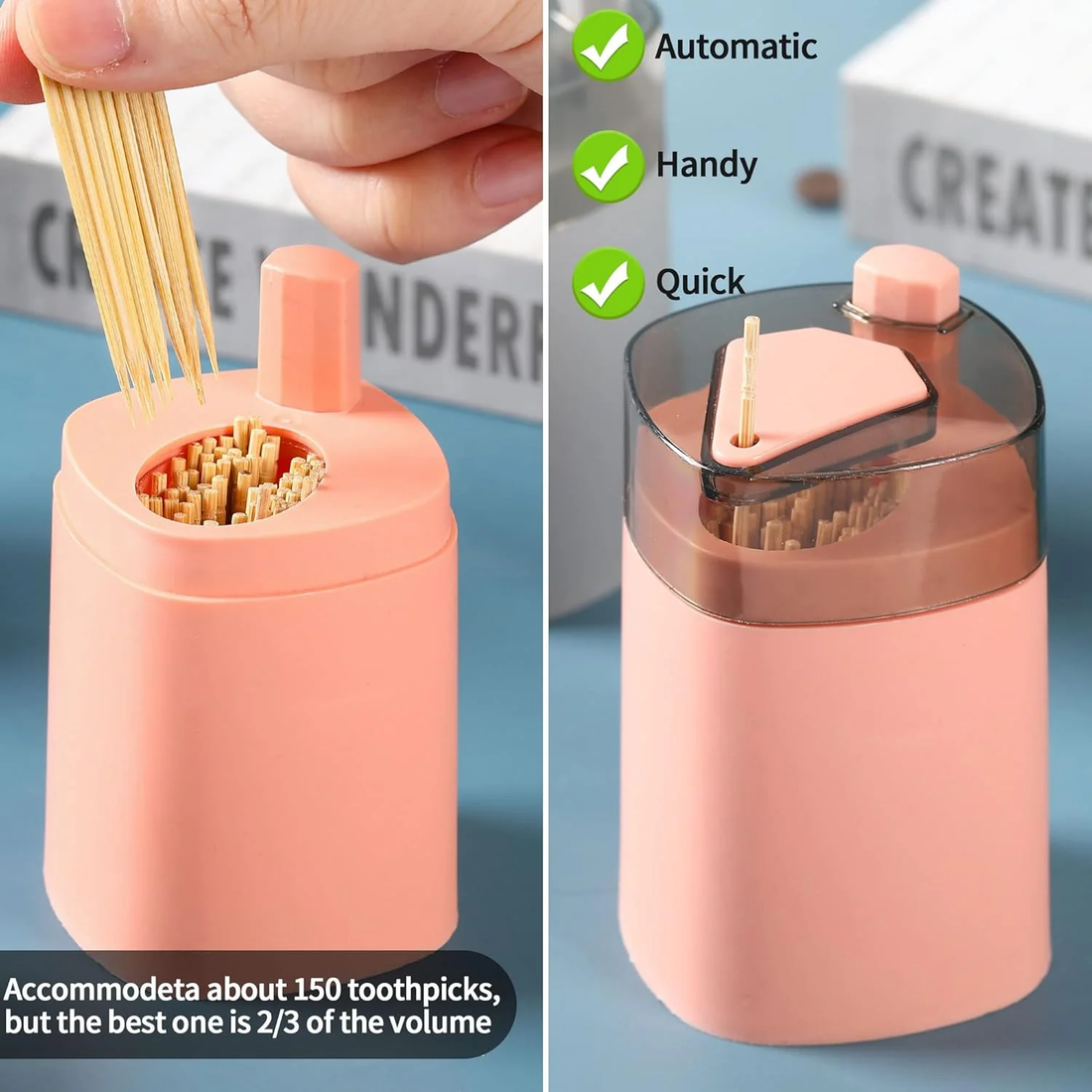 Toothpick Holder Dispenser