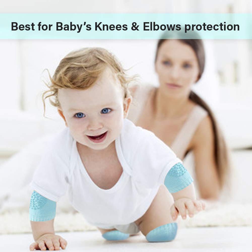 Baby Knee & Elbow Pads – Anti-Slip Crawling Protectors, Soft & Breathable Leg Warmers