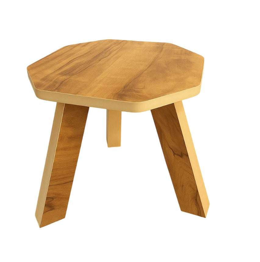 Foldable Mini Hexagonal Side Table Sturdy Legs, Perfect for Living Room