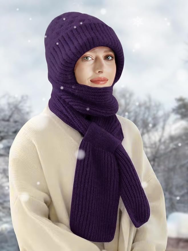 Integrated Ear Protection Windproof Cap Scarf