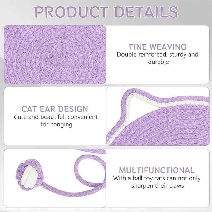 Cotton Thread Cat Mat, Woven Cat Scratch Pad