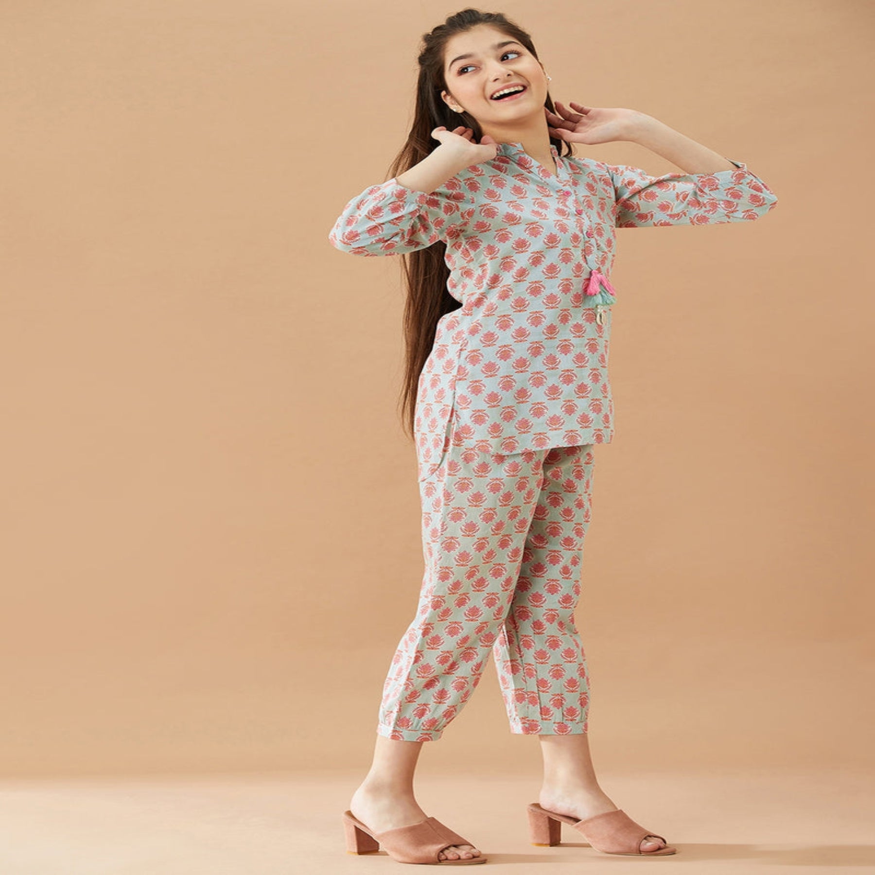 Elegant Printed Kurta Set for Girls – Casual & Festive Wear