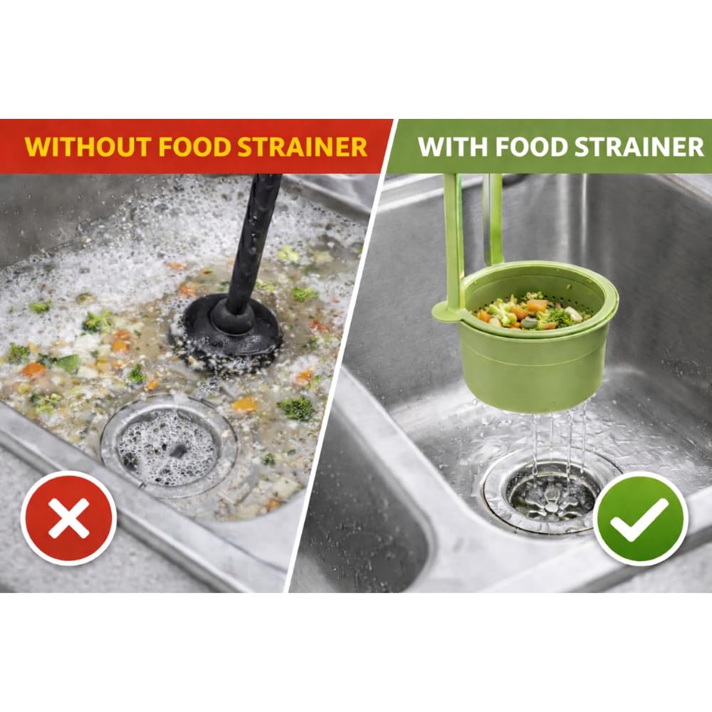 2-in-1 Press-to-Drain Kitchen Strainer Bowl – Multi-Function Fruit & Vegetable Washing Colander with Flip-Open Bottom Drain