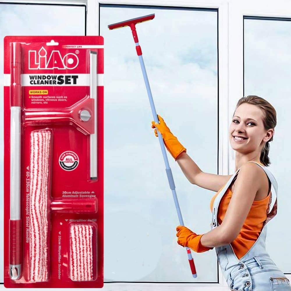Magic Window Cleaning Tool with Microfiber Mop