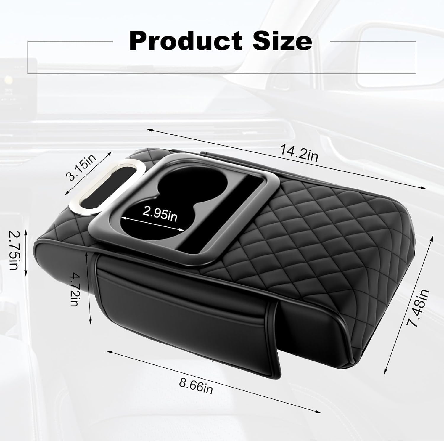Premium Universal Car Armrest & Cup Holder