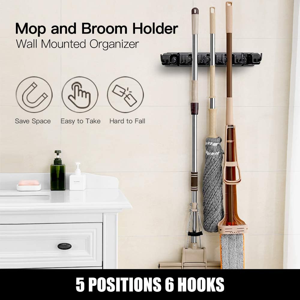 5 Slot & 6 Hook Wall Mounted Holder