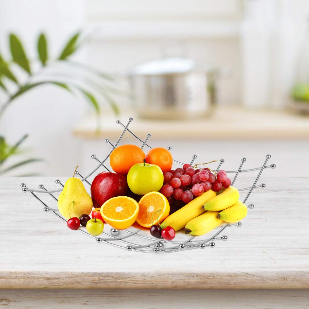 Luxury Stainless Steel Fruit Basket for Home & Kitchen
