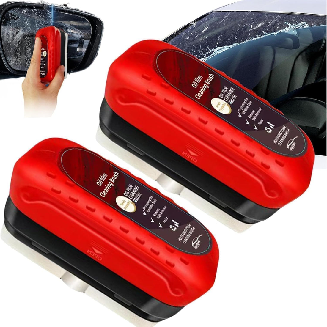 Automotive Oil Film Cleaning Brush ((Buy 1 Get 1 Free))