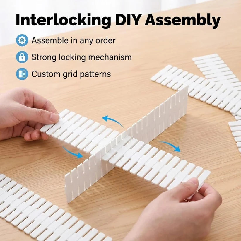 Drawer Organizer Dividers – Customizable Storage Grid for Clothes & Wardrobe