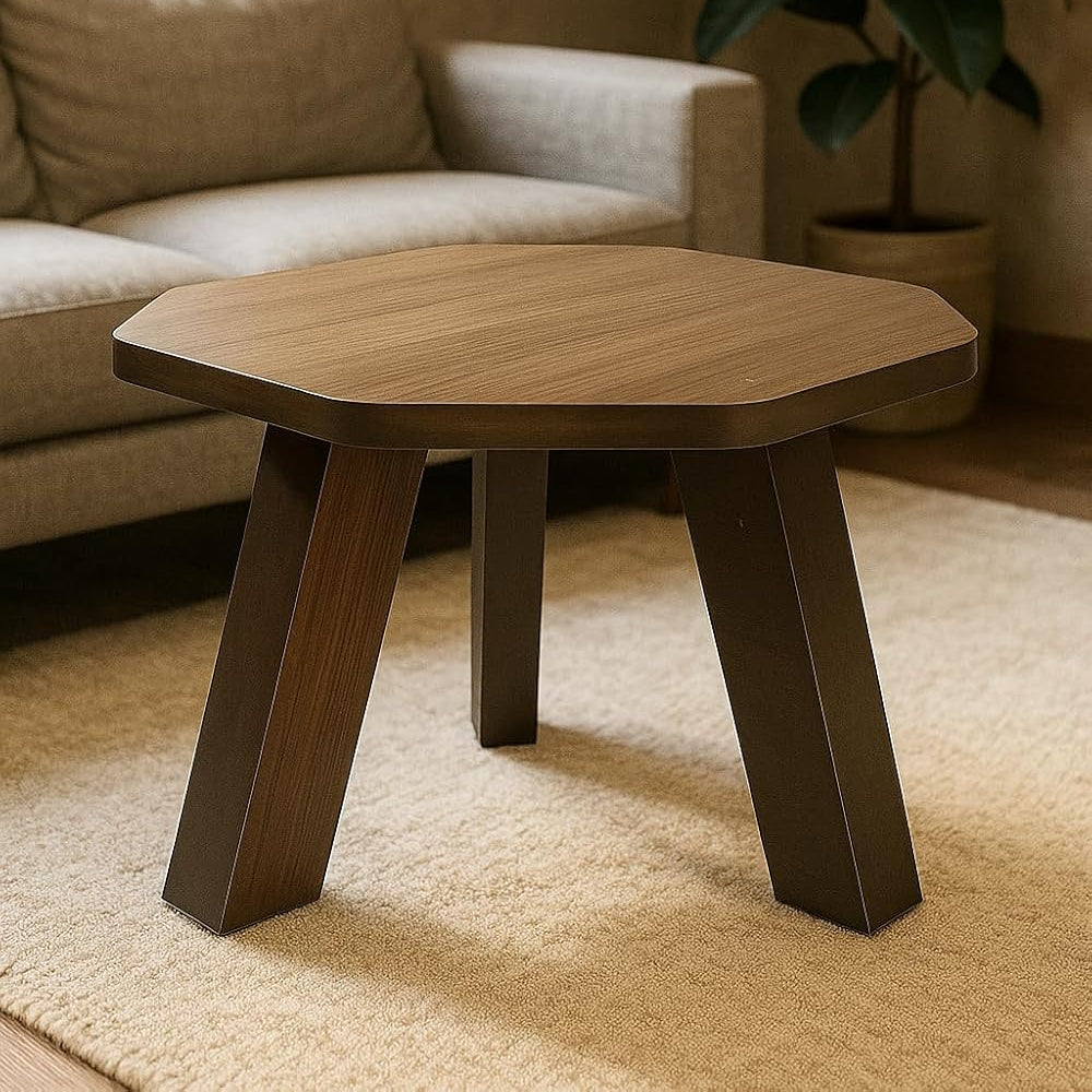 Foldable Mini Hexagonal Side Table Sturdy Legs, Perfect for Living Room