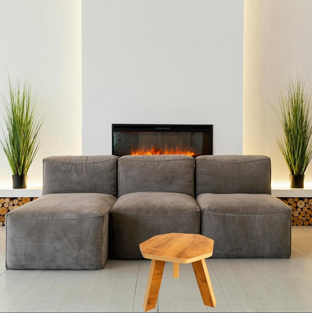 Foldable Mini Hexagonal Side Table Sturdy Legs, Perfect for Living Room