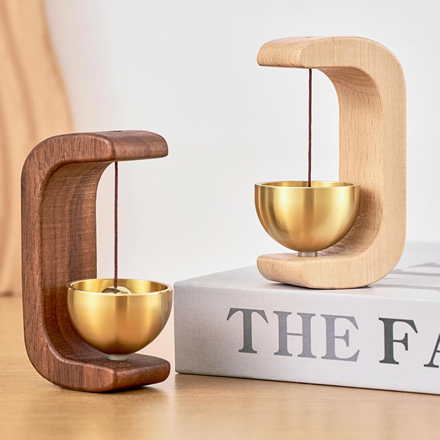 Wooden Mini Music Bowl Bell – Calming Sound Ornament