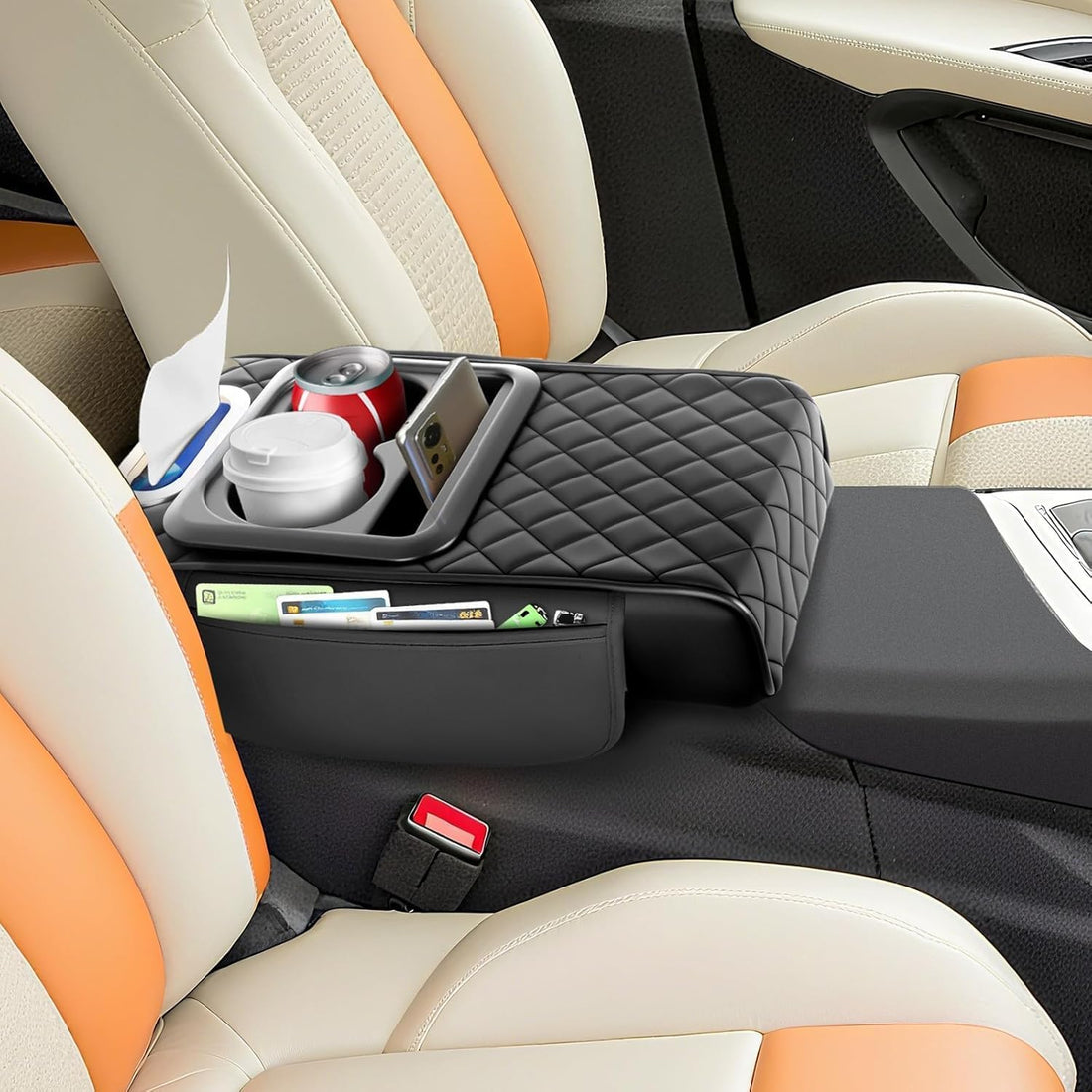 Premium Universal Car Armrest & Cup Holder