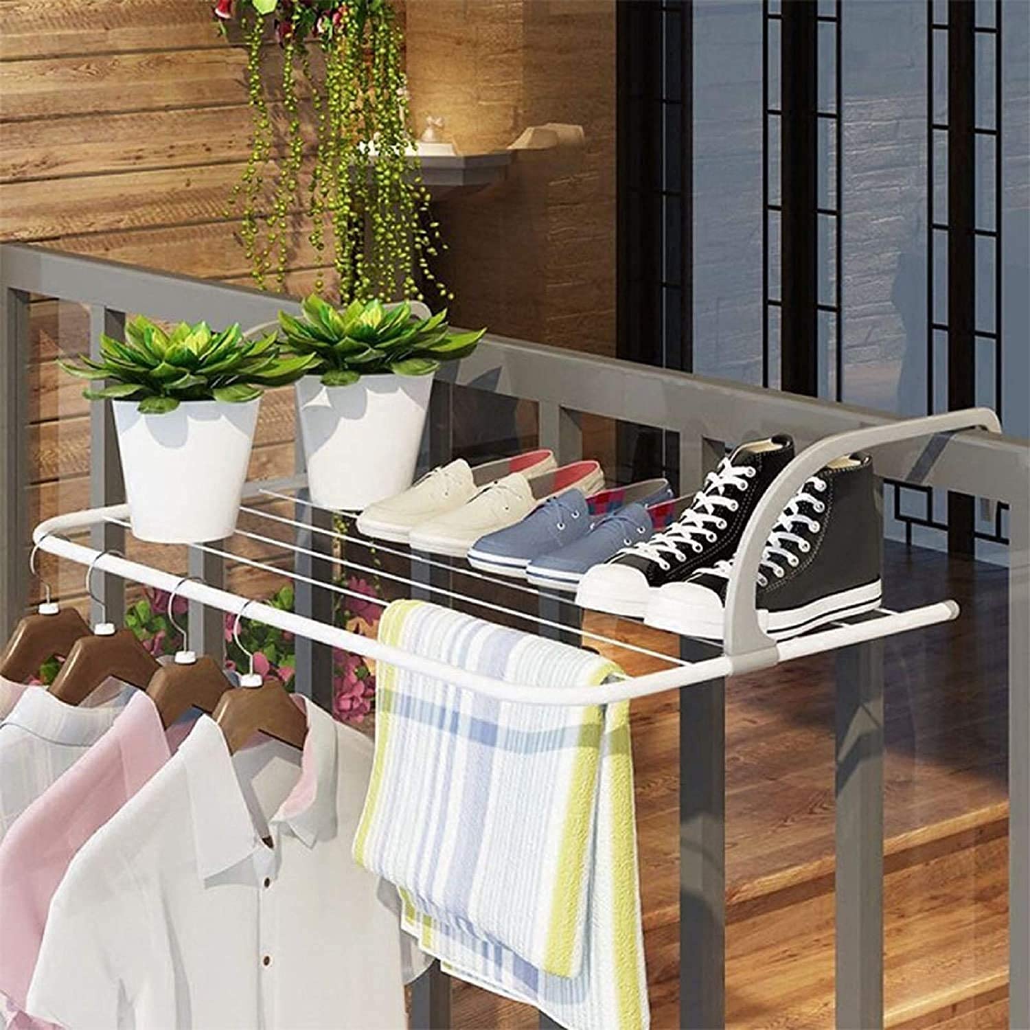 Foldable Clothes Drying Rack