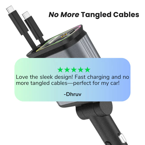 4 in 1 Retractable Charging Cables