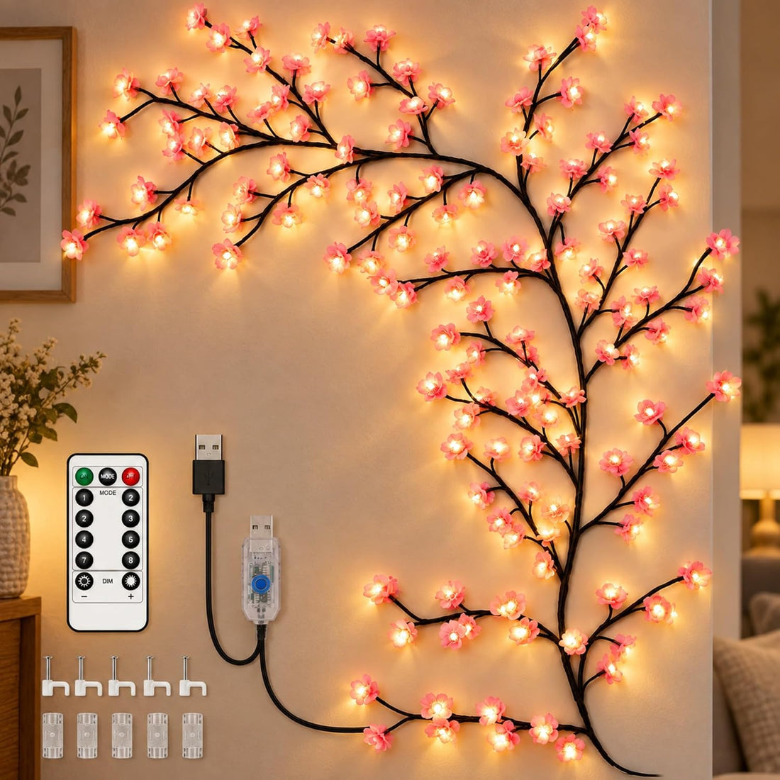 DIY Adjustable Flower Branch LED Light