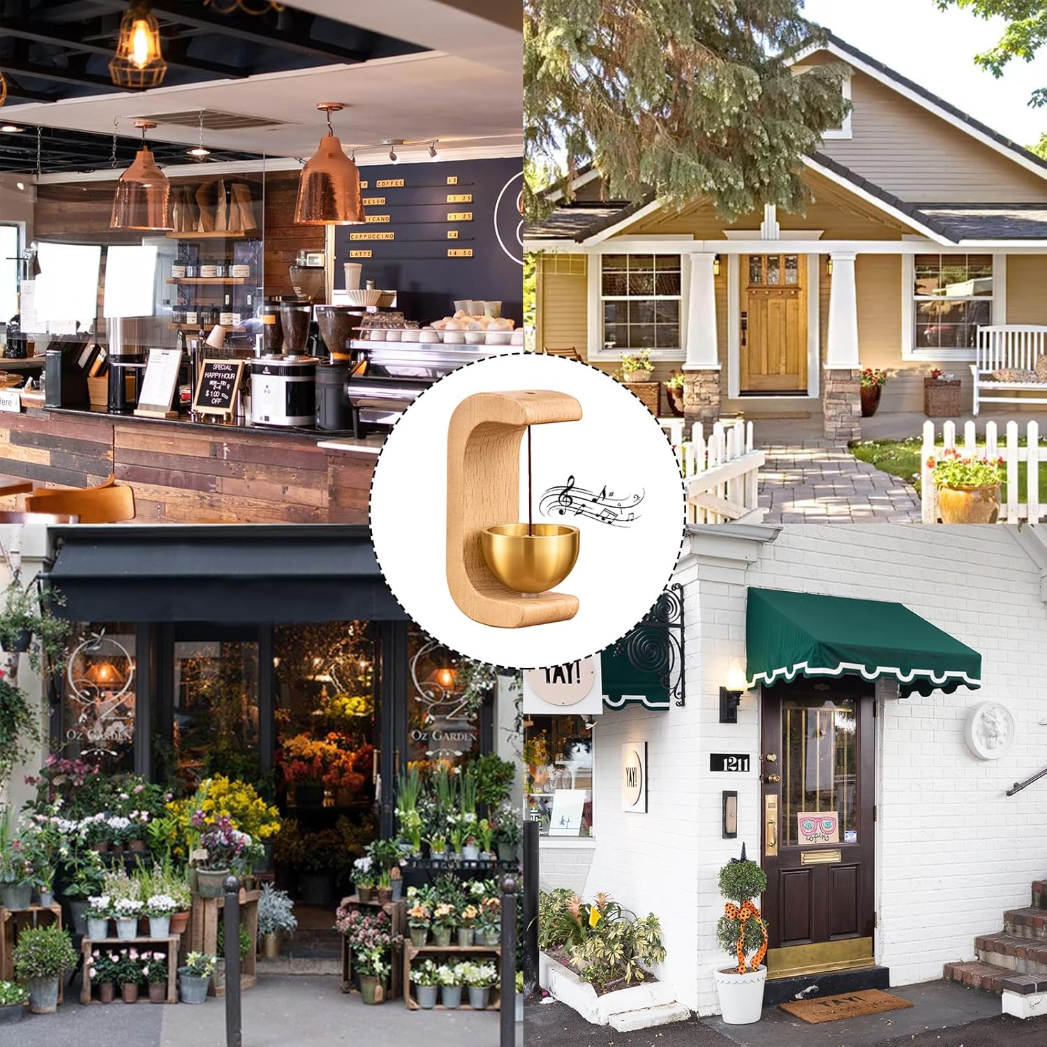 Wooden Mini Music Bowl Bell – Calming Sound Ornament