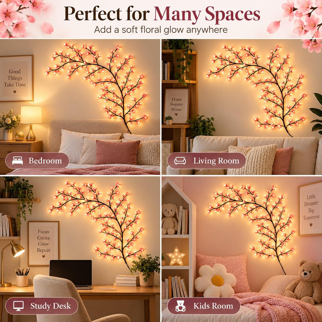 DIY Adjustable Flower Branch LED Light