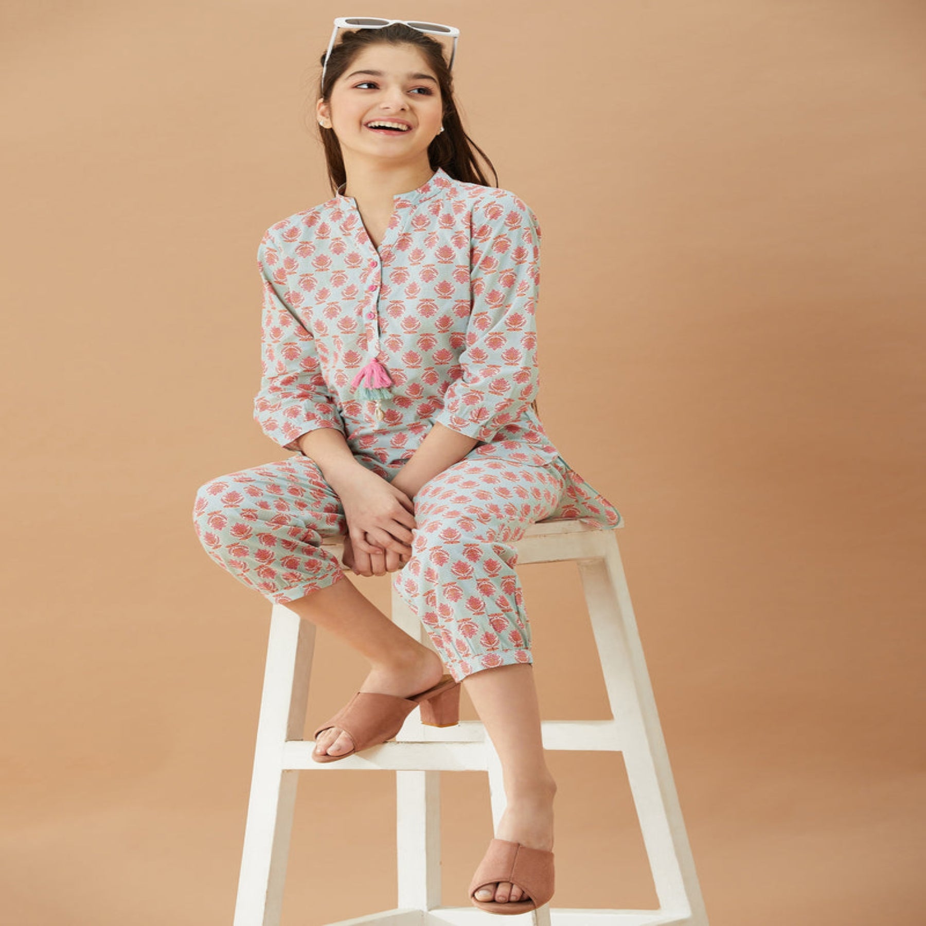 Elegant Printed Kurta Set for Girls – Casual & Festive Wear