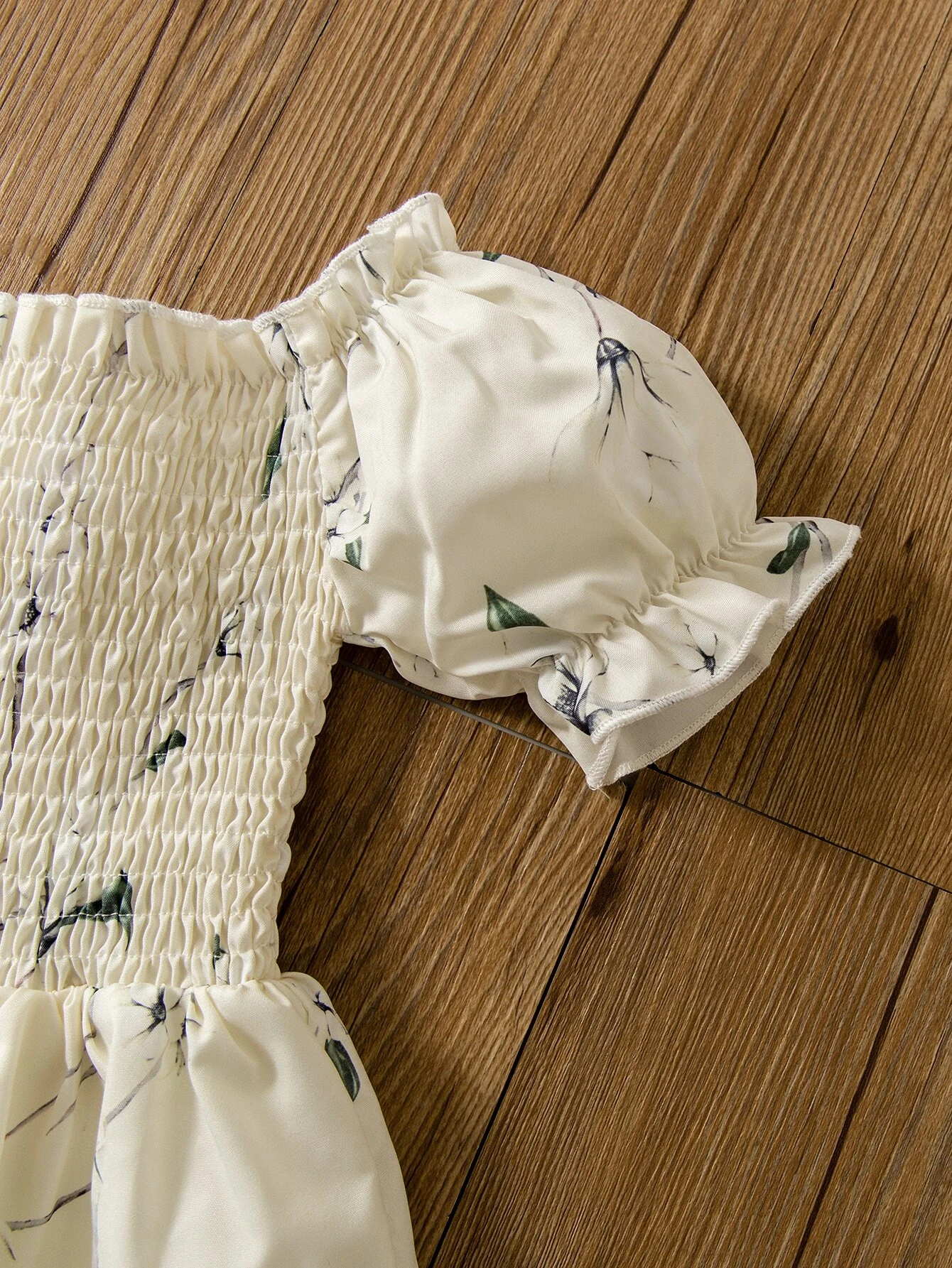 Elegant Floral Baby Girl Dress with Ruffle Layers