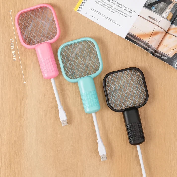 USB Rechargeable Mini Electric Mosquito Killer Racket – Safe & Powerful