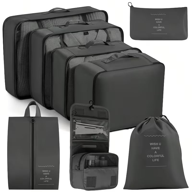 7-in-1 Travel Organizer Packing Cubes Set