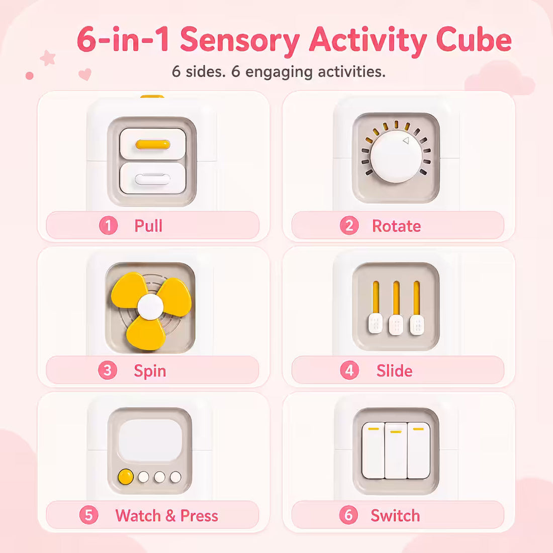 ABCMall™ 6-in-1 Montessori Activity Cube