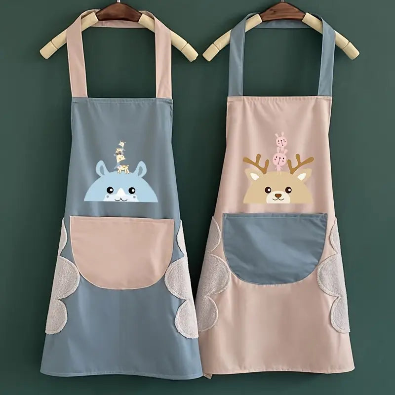 Adorable Animal Apron with Large Pocket (Buy 1 Get Free)