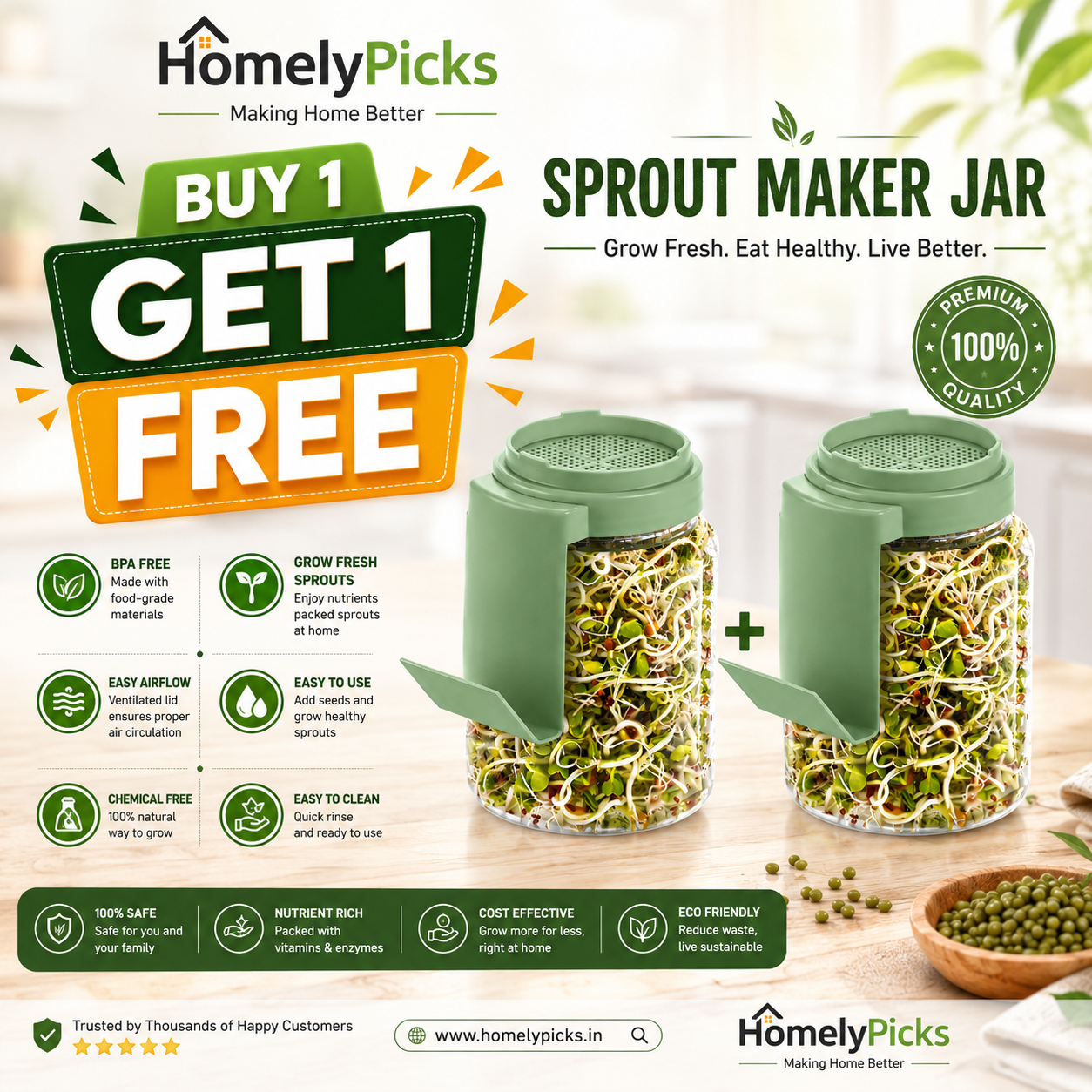 ABCMALL SproutEasy Buy 1 Get 1 Free