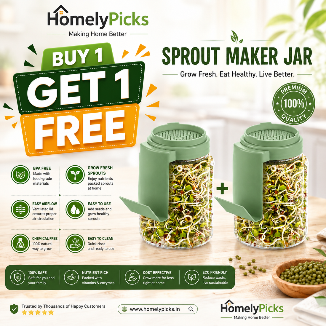 ABCMALL SproutEasy Buy 1 Get 1 Free