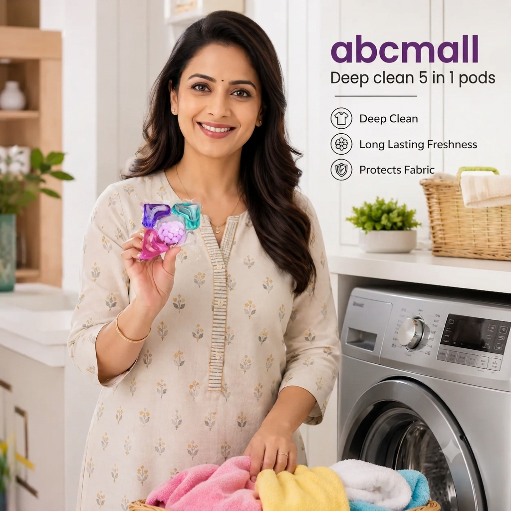 ABCMall Deep Clean 5-in-1 Pods | FreshGuard Laundry Power Detergent Pods