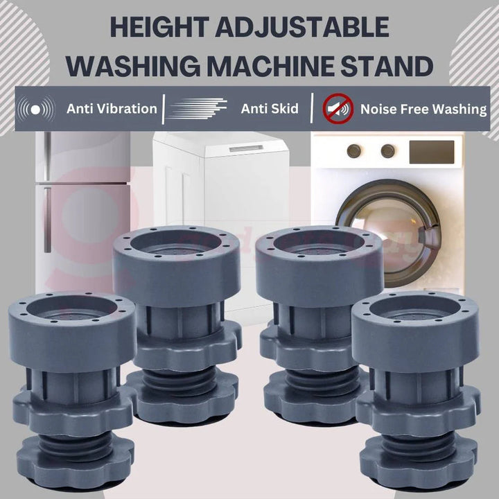 Height Adjustable Washing Machine Stand (Pack Of 4)