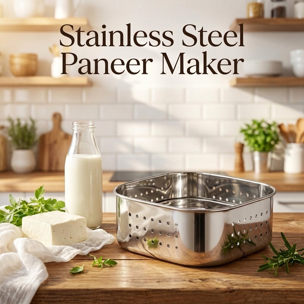 Stainless   Steel   Paneer   Maker   |   400+   Grams   Home-Made   Paneer