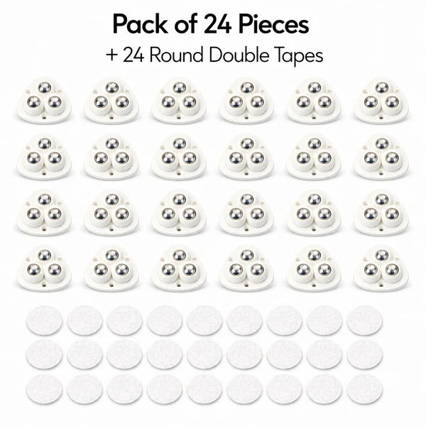 [Pack   Of   12]   Heavy   Furniture   Sofa   Table   Moving   Wheels   |   180   KGs   Weight   Capacity