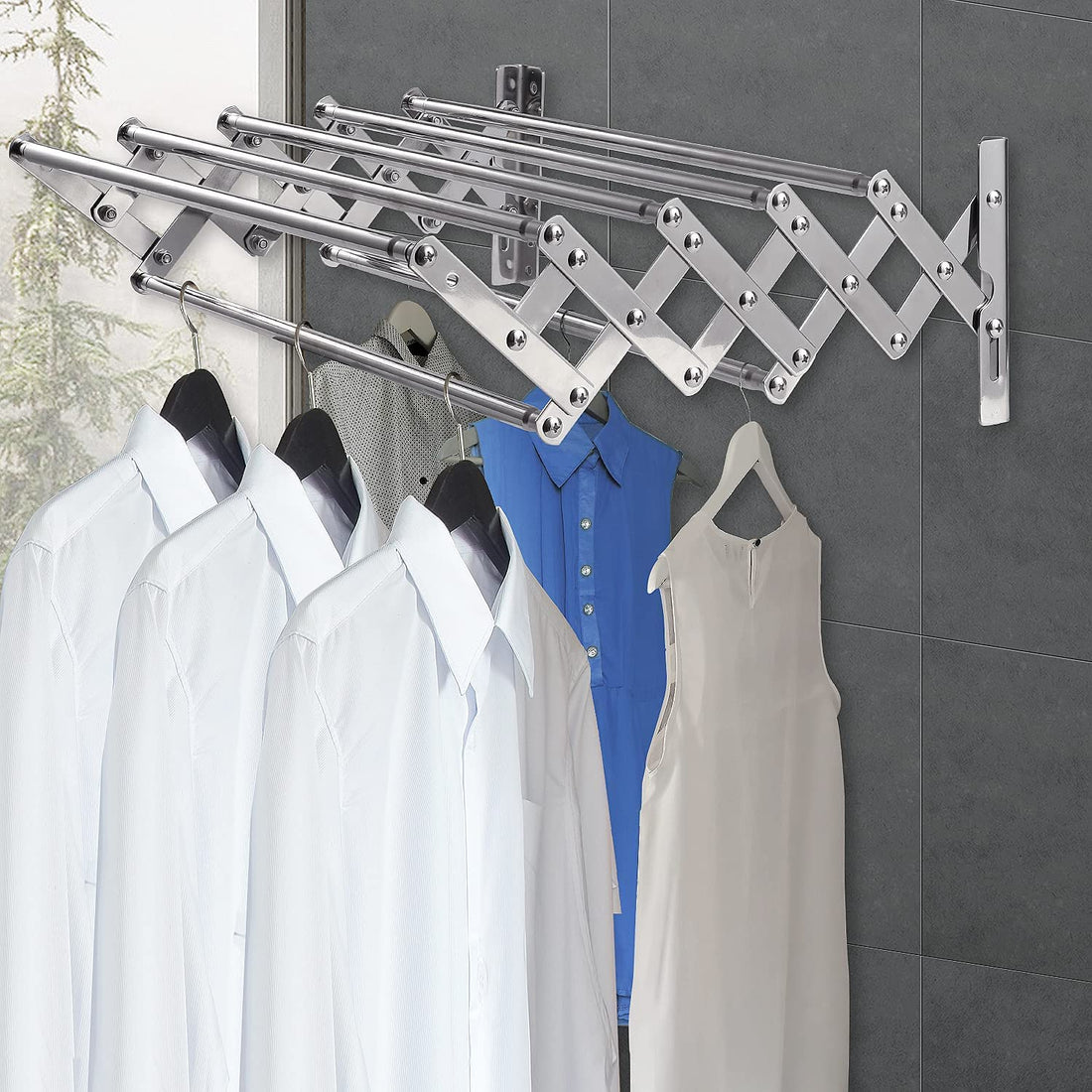 Foldable Wall Mount Cloth Dryer Racks