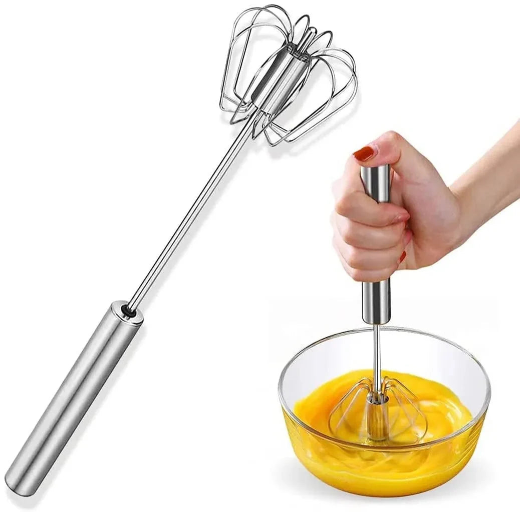 Effortless Cooking Combo: Hand-Press Spiral Beater & Bottle Opener Fruit-Vegetable Peeler