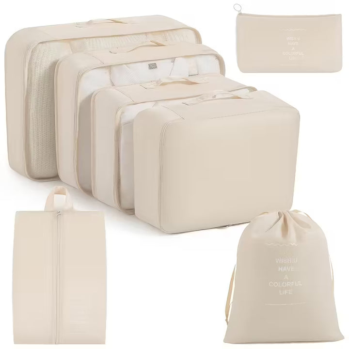 7-in-1 Travel Organizer Packing Cubes Set
