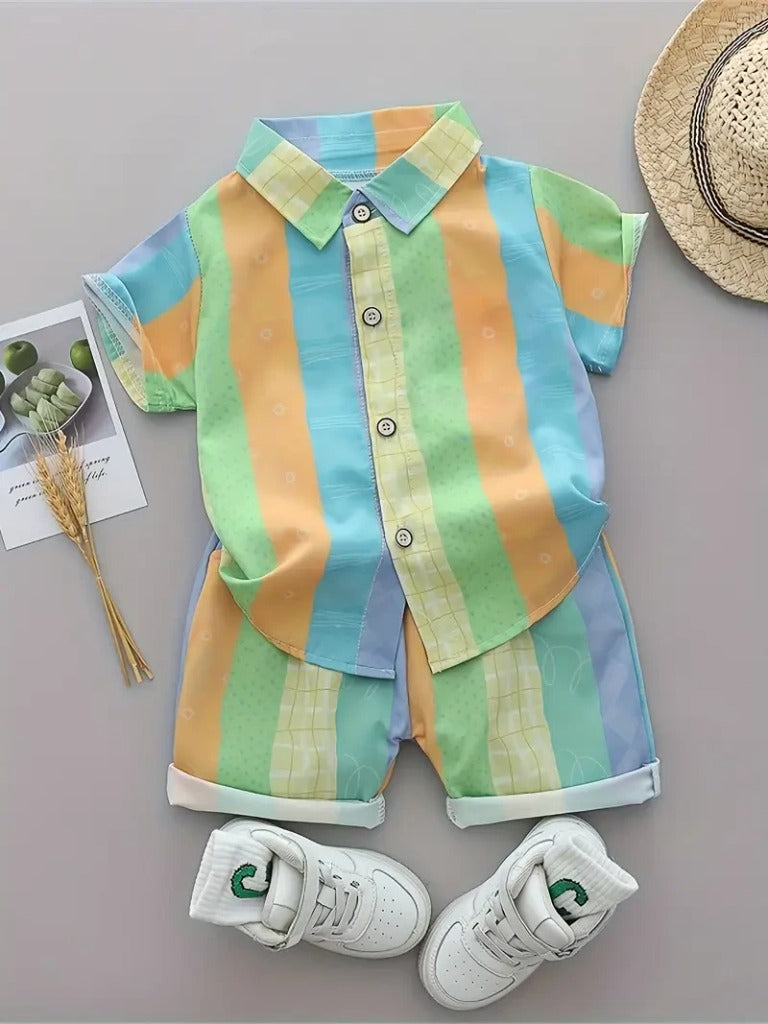 Rainbow fantastic colorful shirt & short