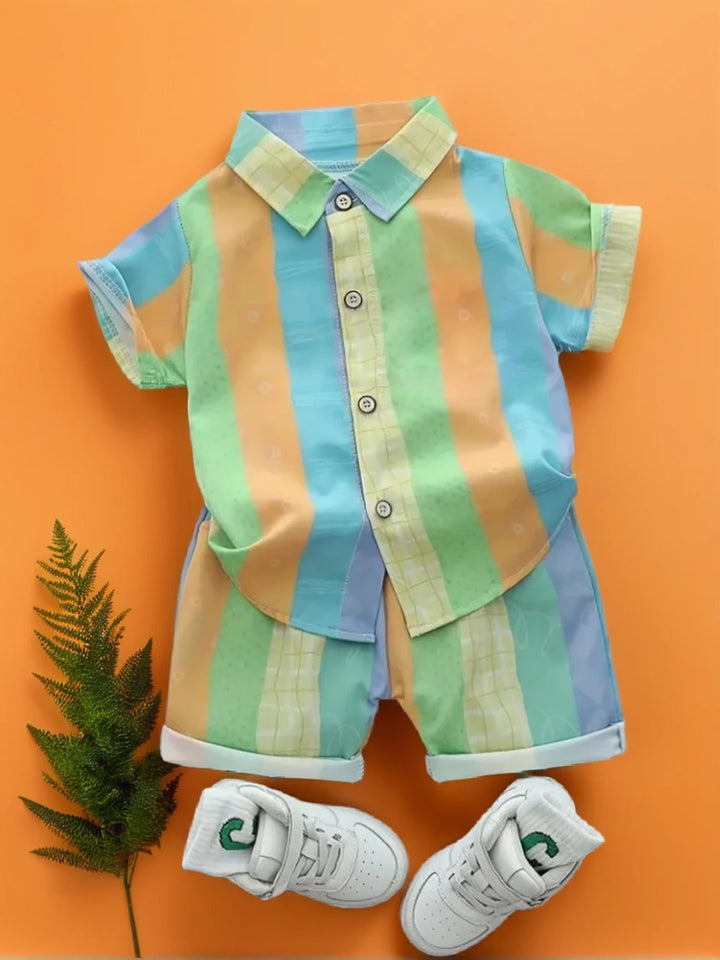 Rainbow fantastic colorful shirt & short