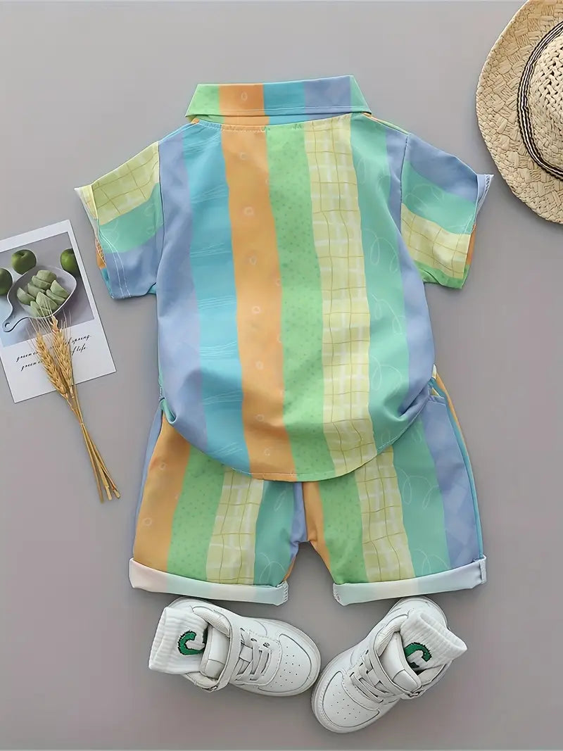 Rainbow fantastic colorful shirt & short
