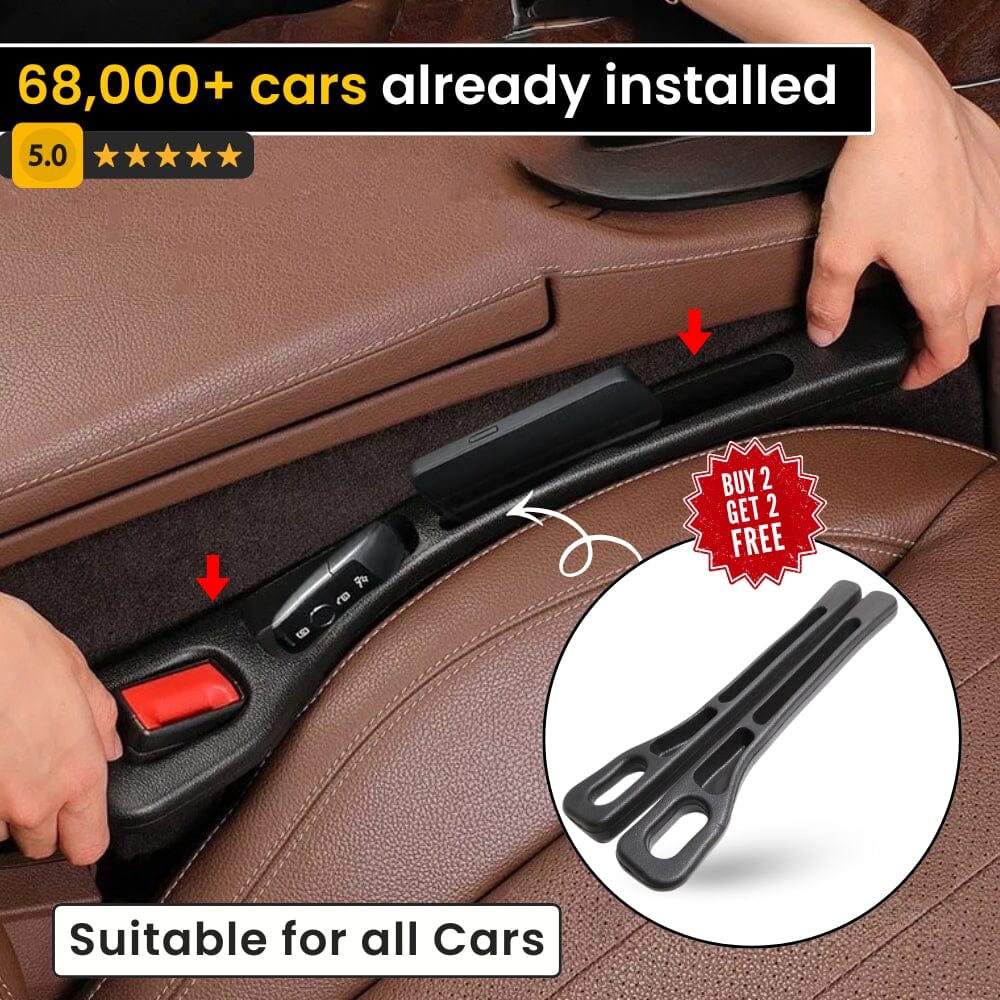 Car Seat Gap Stopper - No More Dropping Phones & Keys ( Buy 1 Get 1 FREE )