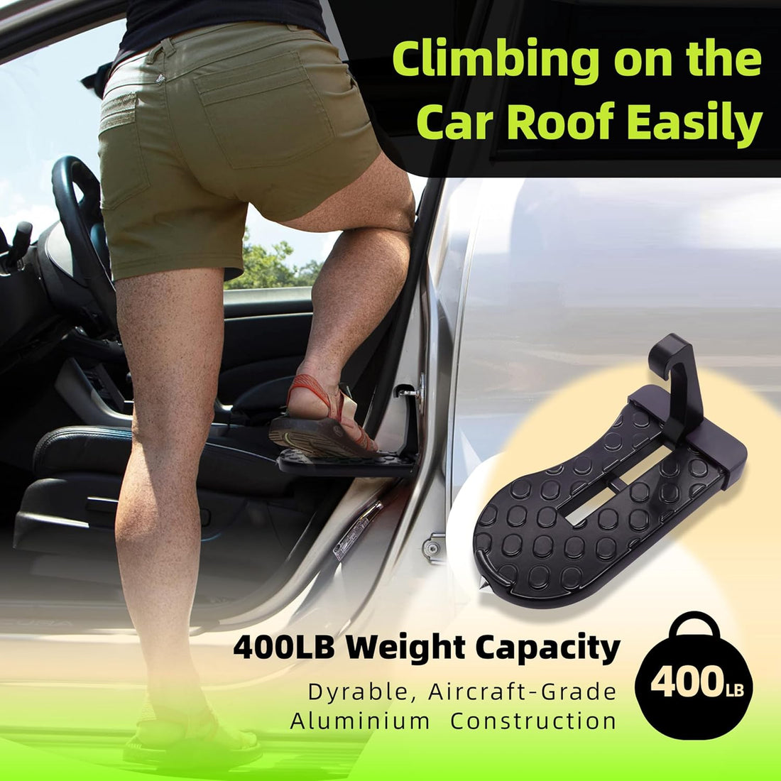 Car Door Step Foot Pedal for Roof Access