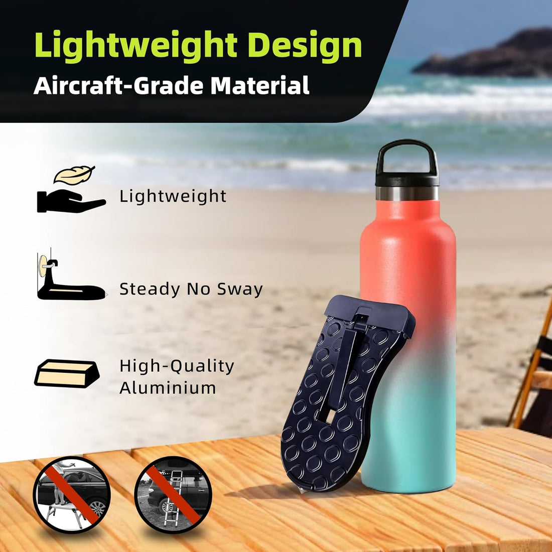 Car Door Step Foot Pedal for Roof Access