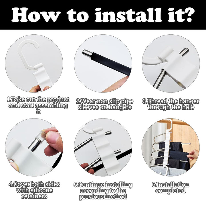 5-in-1 Space-Saving Cloth Hanger