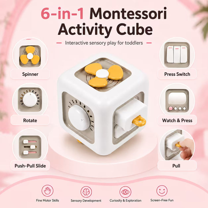 ABCMall™ 6-in-1 Montessori Activity Cube