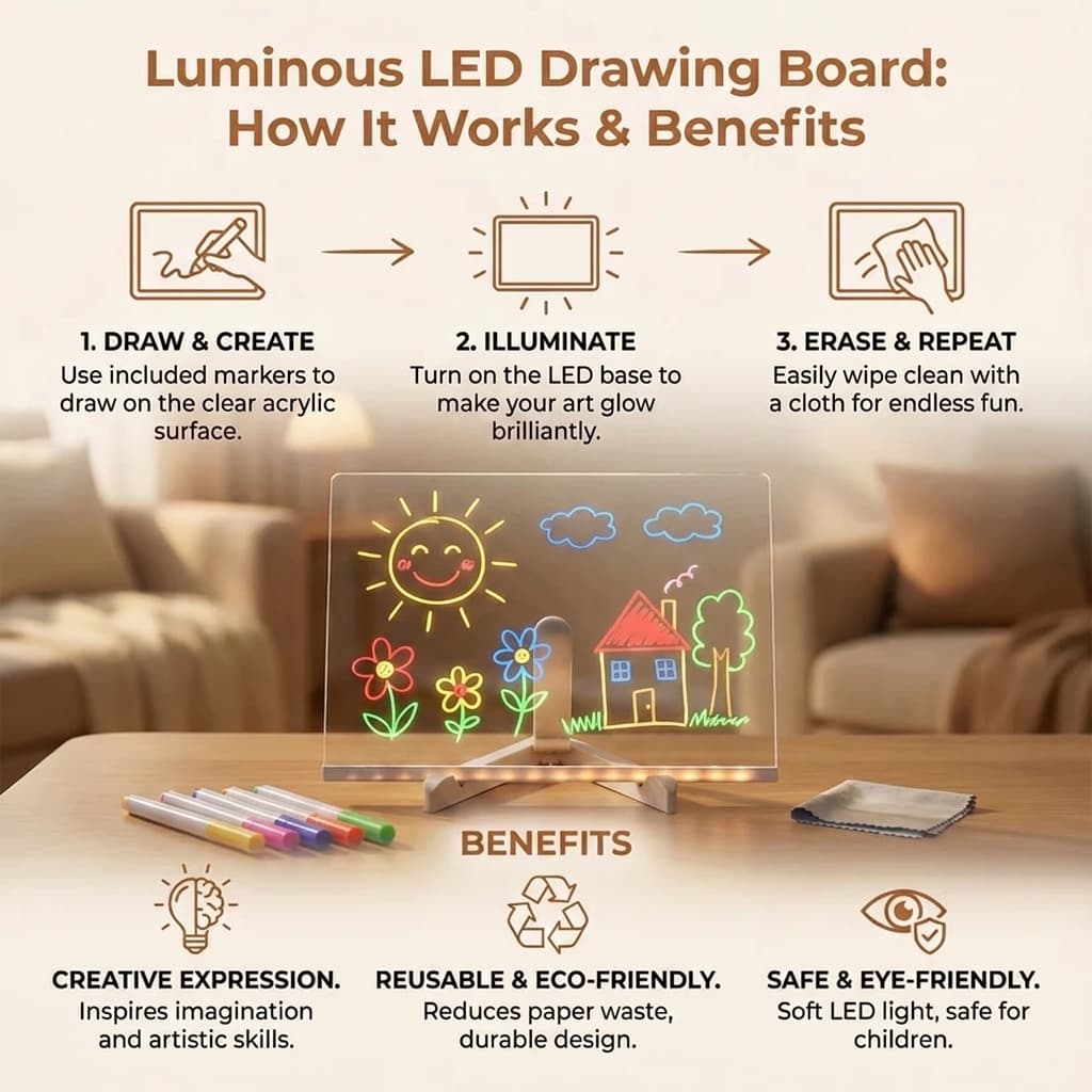 LumiBoard LED Drawing Board For Children