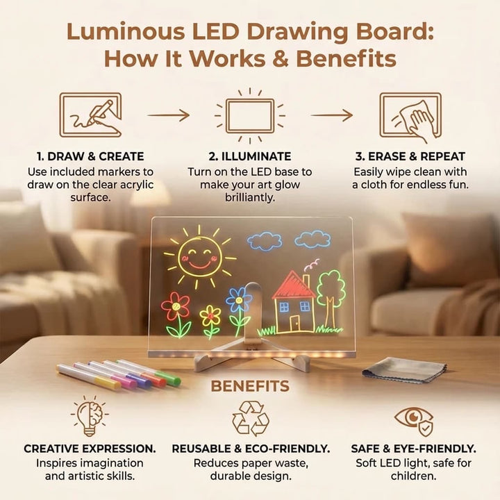 LumiBoard LED Drawing Board For Children