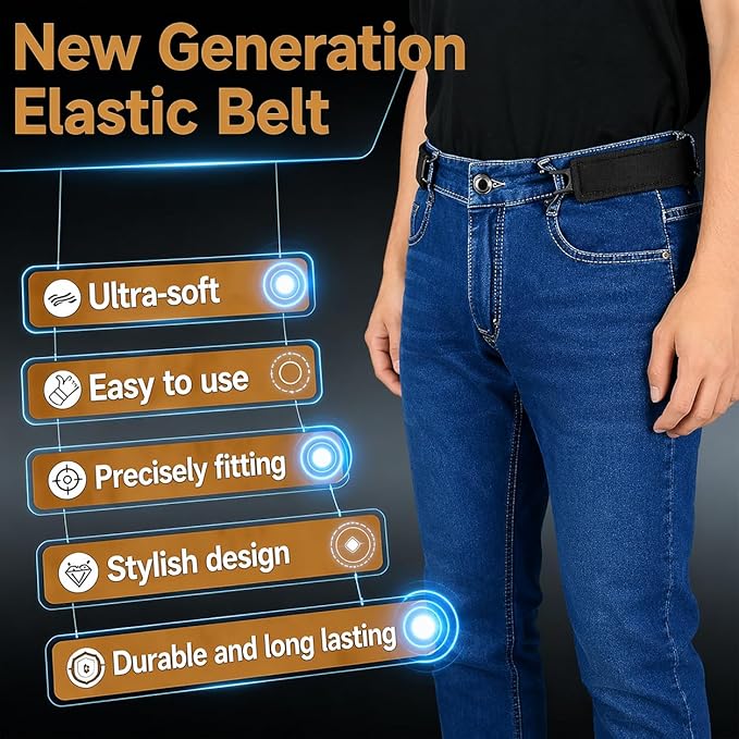 Unisex FlexHold Buckleless Belt