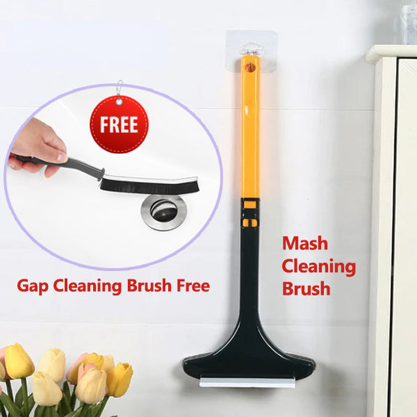 2 IN 1 MESH CLEANER BRUSH + Hard-Bristled Gap Cleaning Brush FREE