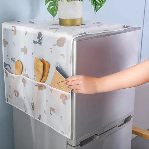 WaterProof and DustProof Refrigerator Cover (with 6 pockets)